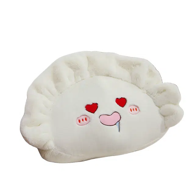 狐狸仙 卡通饺子表情抱枕 萌趣水饺 玩偶 毛绒公仔