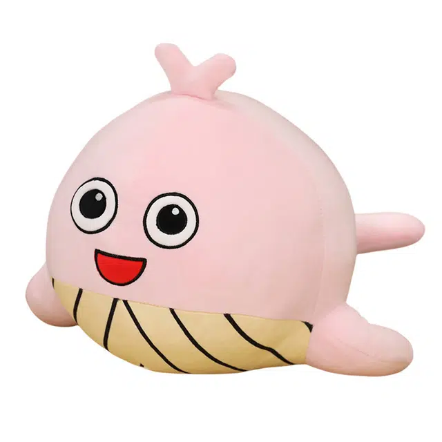狐狸仙 呆萌鲸鱼团子 玩偶 毛绒公仔