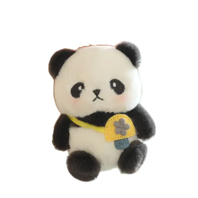 咔噜噜 背包熊猫 陪伴布娃娃 玩偶 毛绒公仔