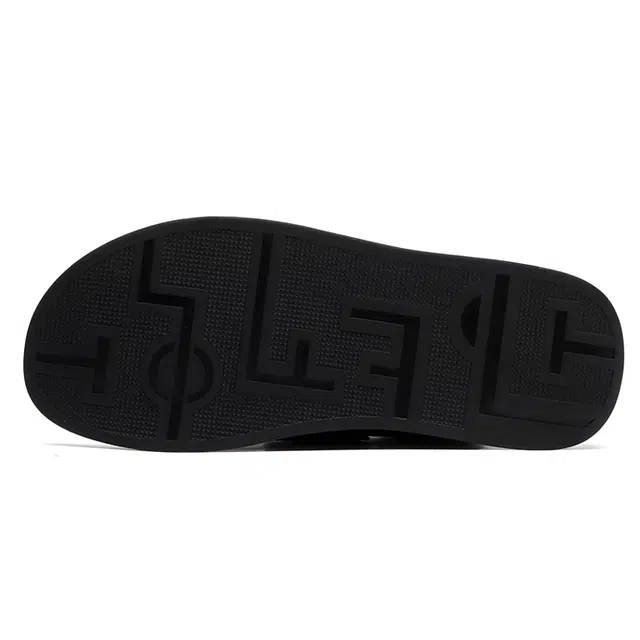 圣大骑士 舒适百搭 经典简约 橡胶底 防滑防磨一字拖鞋 男款 黑色