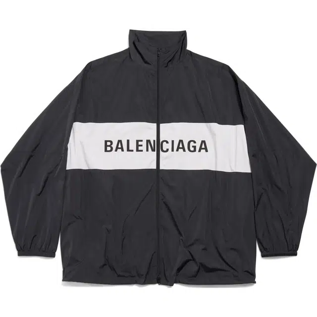 Balenciaga FW23 Zip-Up Jacket In Black