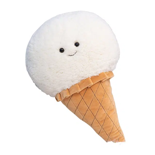 狐狸仙 创意冰淇淋甜筒雪糕抱枕 玩偶 毛绒公仔