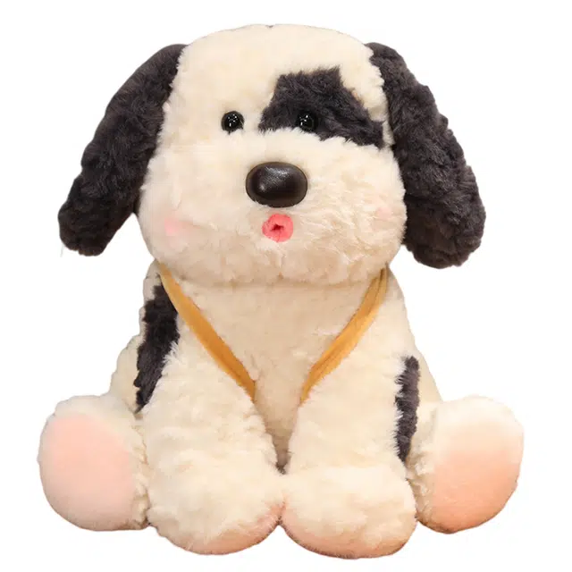 咔噜噜 鸡腿斑点狗狗布娃娃抱枕 创意娃娃实用 玩偶 毛绒公仔