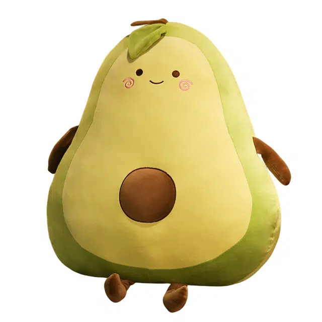 狐狸仙 软萌牛油果大抱枕 玩偶 毛绒公仔