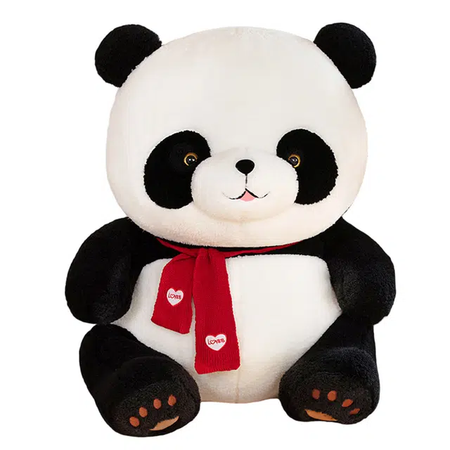 狐狸仙 大号布娃娃 抱心大熊猫 围巾小熊 玩偶 毛绒公仔