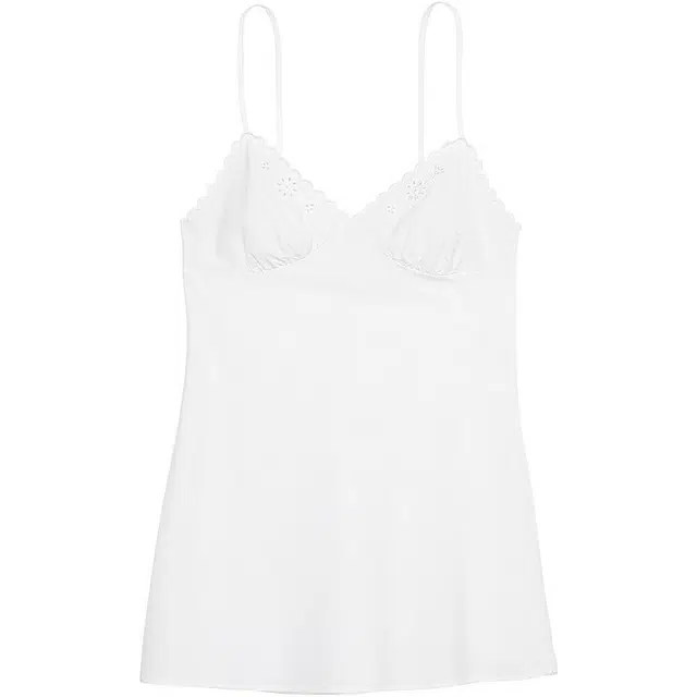 Victoria's Secret Heritage Cotton Eyelet Slip Dress White