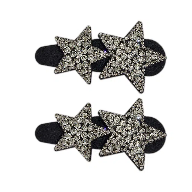 左欧 星星刘海侧边夹 轻奢闪亮高级感气质 发夹 女款