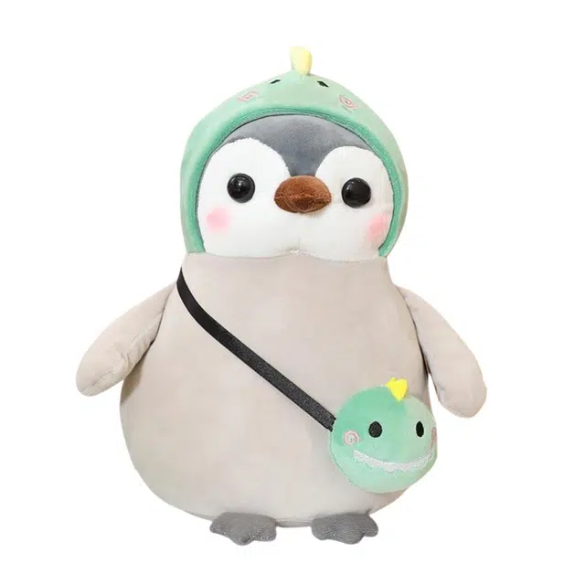 咔噜噜 变身企鹅可换装抱枕 玩偶 毛绒公仔