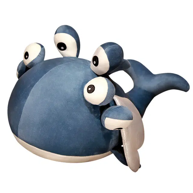 狐狸仙 恶搞六眼飞鱼 创意抱枕 安抚陪伴 玩偶 毛绒公仔