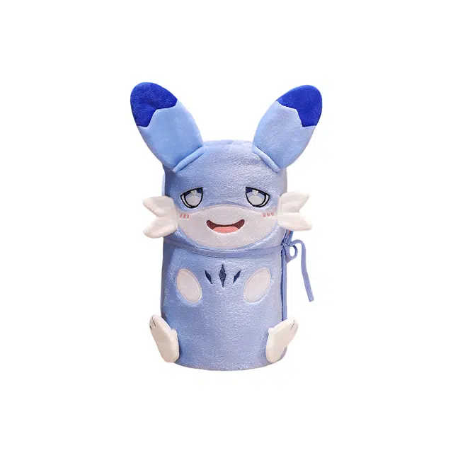 嗷嗷熊 蓝幻兽帕鲁 疾旋鼬 毯子 玩偶 毛绒公仔