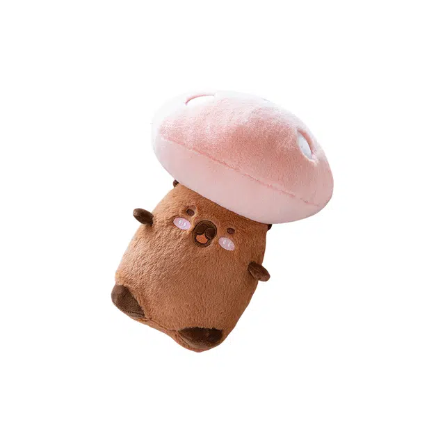 嗷嗷熊 水豚猫咪蘑菇 玩偶 毛绒公仔