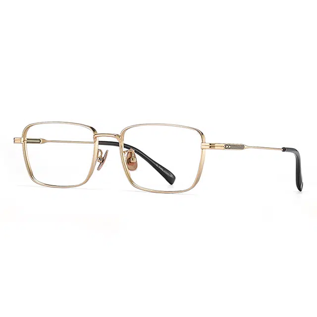 【联系客服可配度数】 苍木优品 复古超轻近视眼镜框黑色窄方框可配度数痞帅 β钛 方形 光学镜架 男女同款情侣款