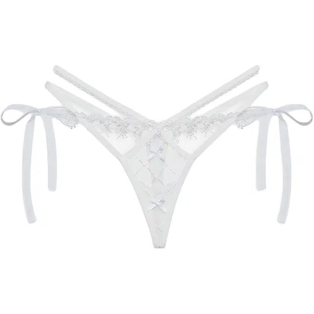 Victoria's Secret FOR LOVE LEMONS Fiorella Thong Panty White 1 White