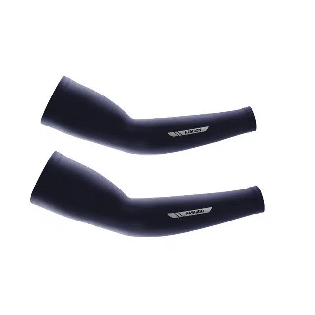 浪莎 薄款防透气紫外线手臂袖套冰丝手袖开车骑行钓鱼马拉松练车护臂 防晒袖 男款