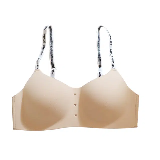 芬腾 无痕字母肩带薄款一片式小胸聚拢防下垂文胸 女款