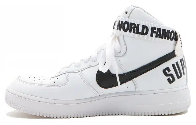 Supreme x Nike Air Force 1 World Famous White
