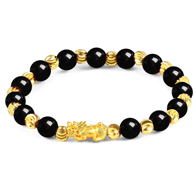 东方佳人 鸿运貔貅 新中式 国潮设计感简约小众日常通勤 转运珠 精致 一对中国风 琉璃 手链 男女同款情侣款