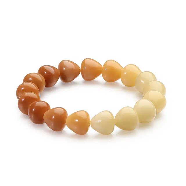 彗时 普陀山在逃公主栀子花水滴小众原创新中式国风旗袍国潮纳福转运珠佛珠素串生日送礼百搭女友 菩提根 手串 男女同款情侣款