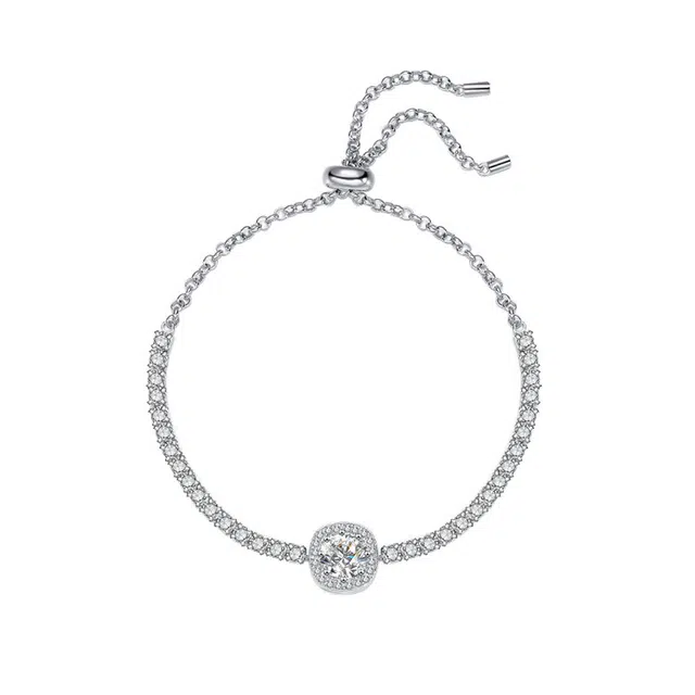 心草 闪耀星河满钻镶嵌小众设计轻奢气质温柔通勤 合金 手链 女款