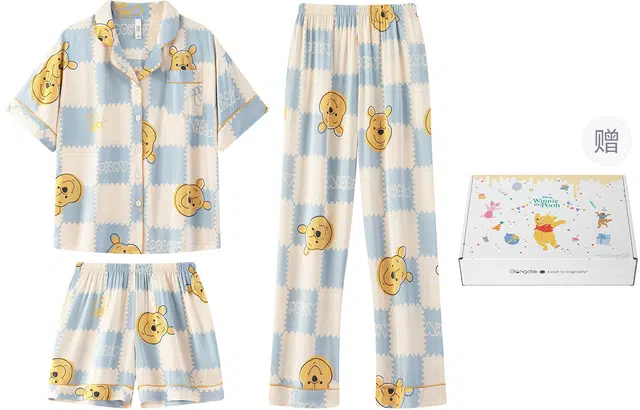Gongdie x Disney Winnie the Pooh Summer Pajama Set