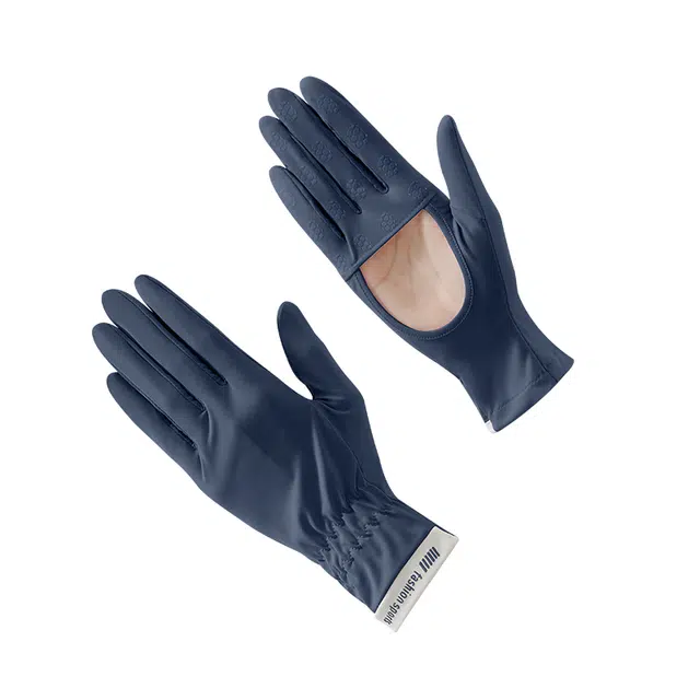 南极人 开车电动车女司机防紫外线薄款新款高尔夫空掌防滑透气可触屏 防晒手套 女款