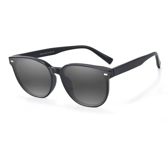 康视顿 防晒高级感偏光防紫外线强光开车 圆形 太阳眼镜 男款