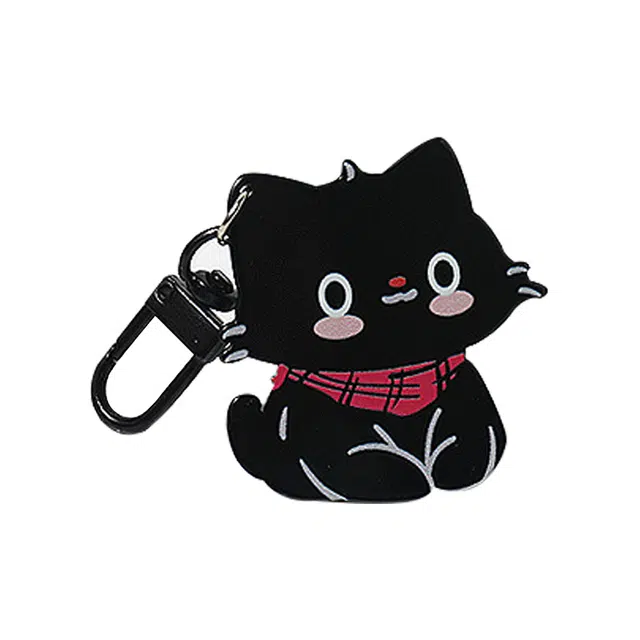 一点潮玩 可爱百搭围巾小猫 钥匙扣背包包配饰  谷圈挂件