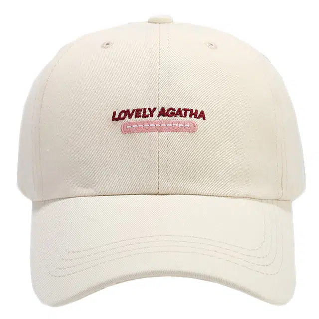 佩洛依 韩版字母刺绣日系弯檐复古风 棉 鸭舌帽 男女同款情侣款