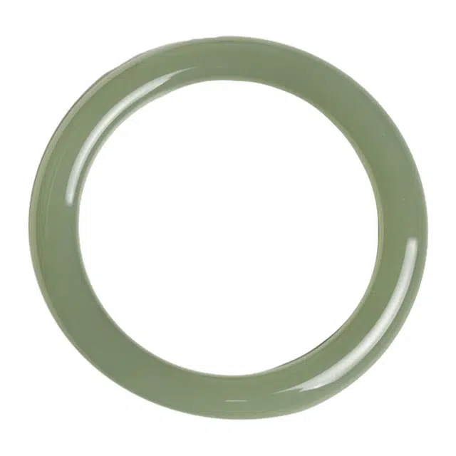 舒杰 浅青色 高级感气质款 和田玉手镯 男女同款情侣款 青白玉