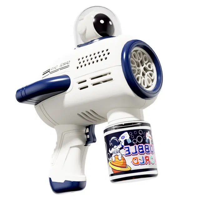 简普森 太空宇航员泡泡枪 全自动加特林 电动出泡  泡泡机