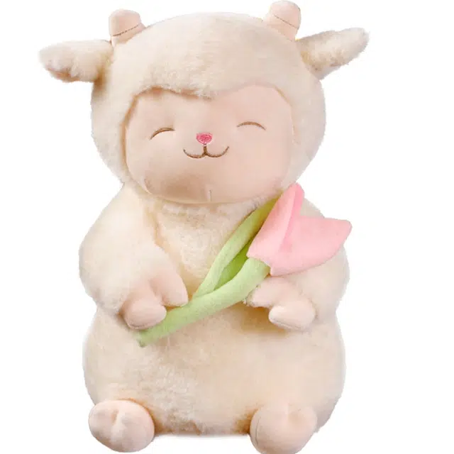 咔噜噜 郁金香羊咩咩 玩偶 毛绒公仔