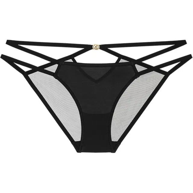 Victoria's Secret Thin strip cross hollow black 1