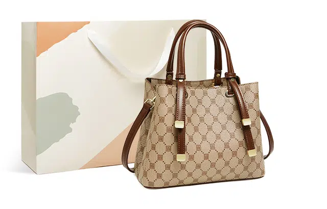 15 MINS Vintage Print Handbag