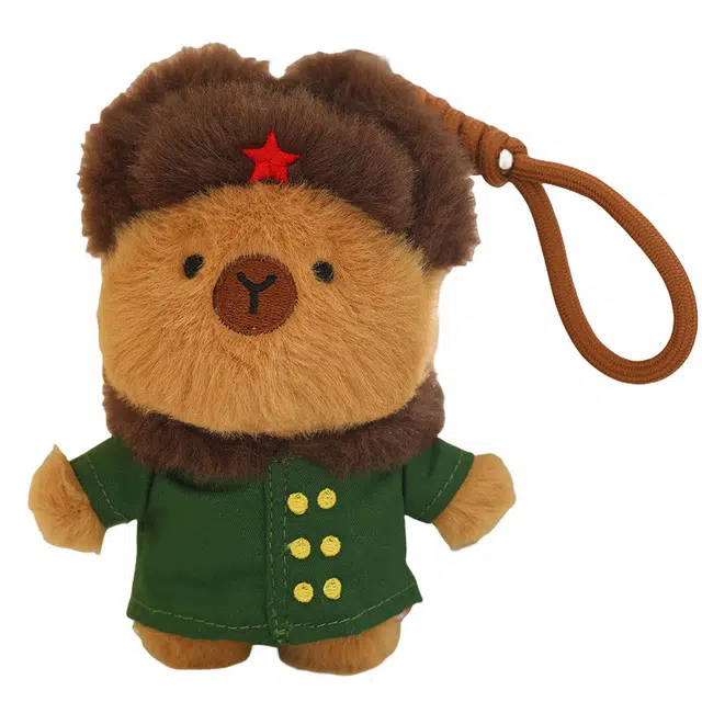 狐狸仙 卡皮巴拉 鼻涕熊 财神水豚 可放音乐挂饰 玩偶 毛绒挂件