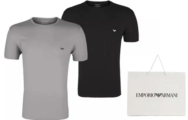 Emporio Armani Logo Crewneck T-Shirt 2-Pack