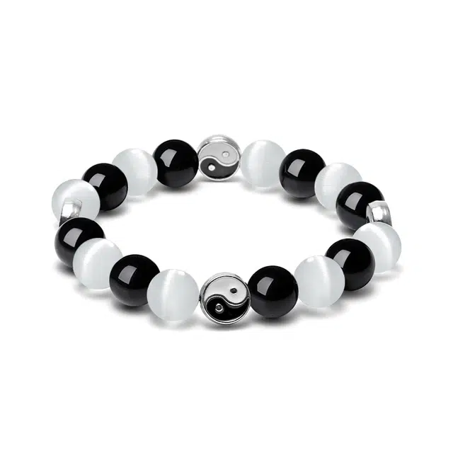 奥斯坦汀 太极国风复古情人八卦礼盒配饰 猫眼石 玉石手串 男款
