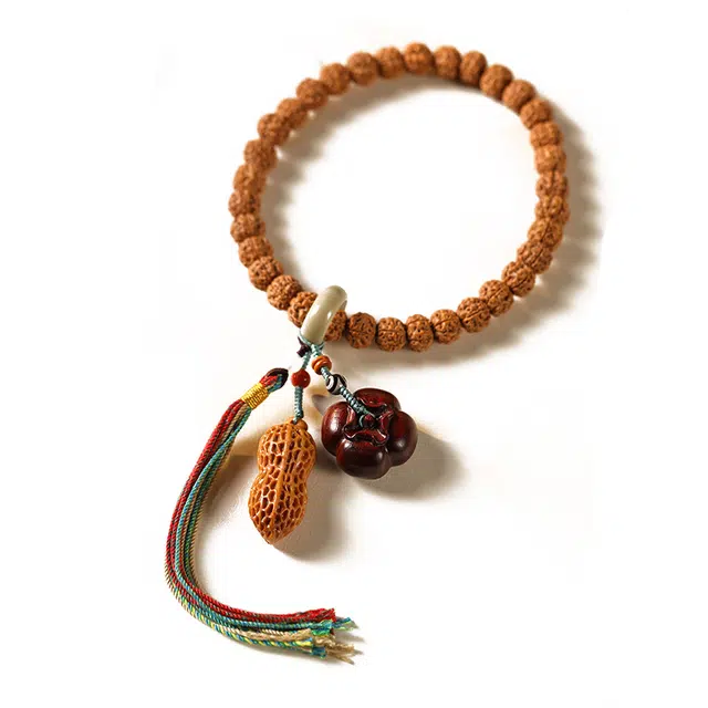 九隆古 好柿花生 考试考研上岸 新中式国潮国风佛珠念珠 金刚菩提 手串 男女同款情侣款