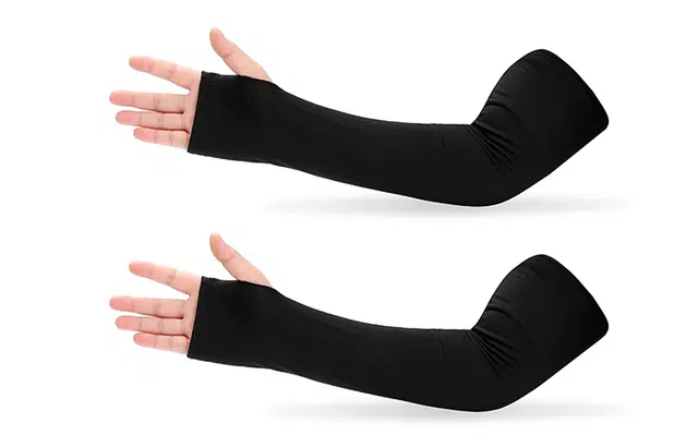 肯默 触感清凉快速散热 防刮抗撕 涤纶 防晒袖 男女同款情侣款