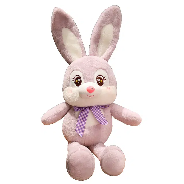 安之静雅 可以拉耳朵的兔子 抱枕布娃娃 玩偶 毛绒公仔