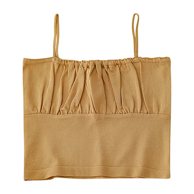 水中花 针织抹胸时尚显胸大细肩带内衣吊带 女款