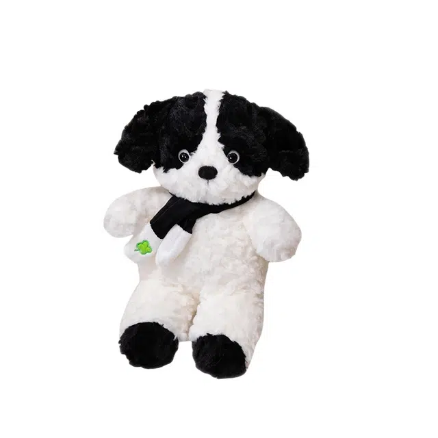 胖胖龙 可爱围巾小狗 布娃娃抱枕 玩偶 毛绒公仔