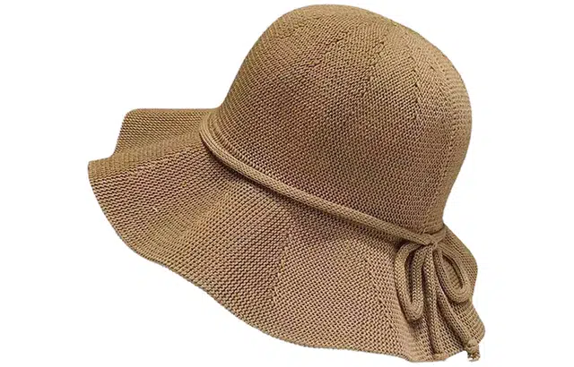 优幽兰 小香风显脸小海边休闲学生外出旅行法式优雅高级感 聚酯纤维 防晒帽 男女同款情侣款