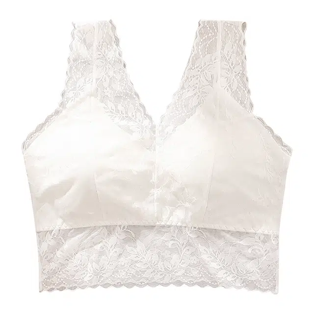 水中花 美背裹胸高弹舒适文胸 女款 白色