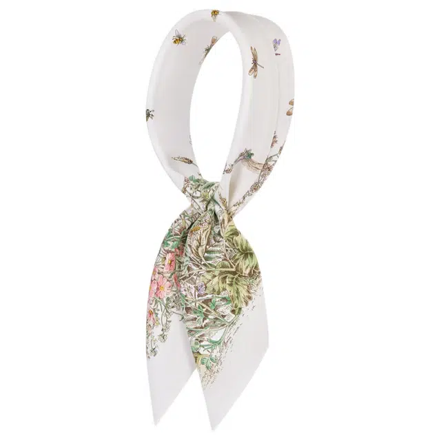 Dior Silk Scarf Beige