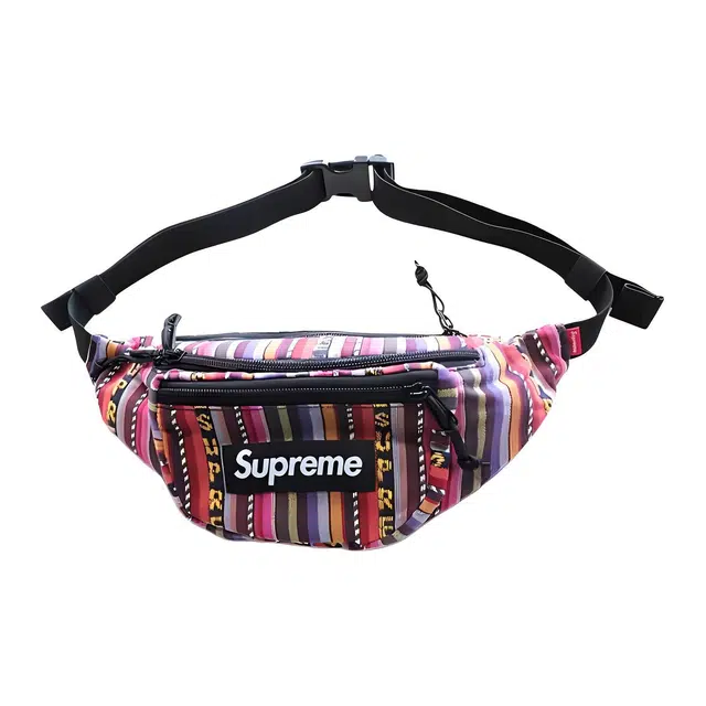 Supreme SS20 Week 9 Woven Stripe Waist Bag