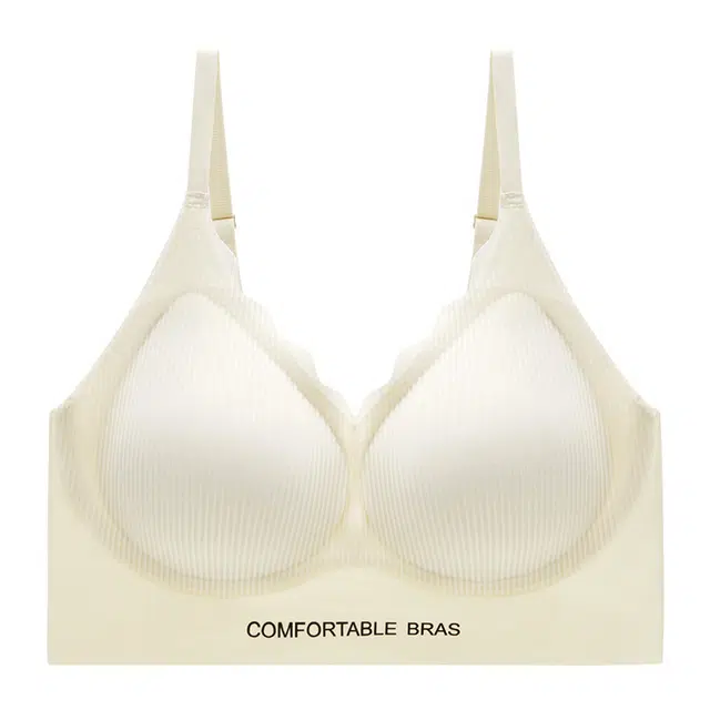 橡柠派 甜美少女心内衣聚拢小胸薄款女生防下垂收副乳运动美背罩内衣小胸显大文胸 女款