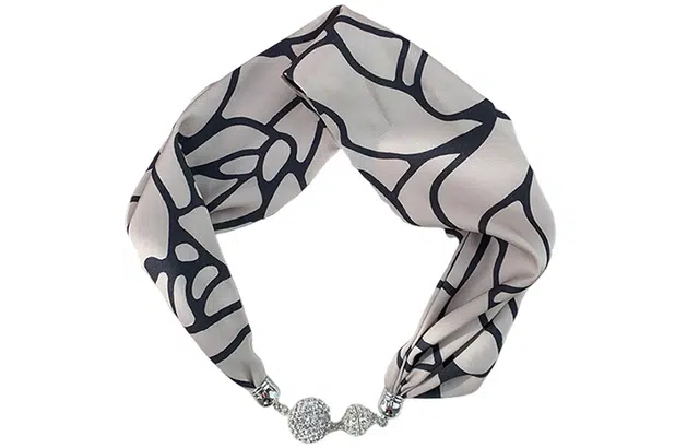 优幽兰 时尚磁扣颈饰感懒人手腕带四季通用高级感 丝巾 女款