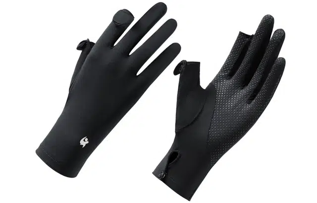 优幽兰 休闲简约户外骑行防紫外线防滑可触屏遮阳 防晒手套冰袖护臂手套 女款