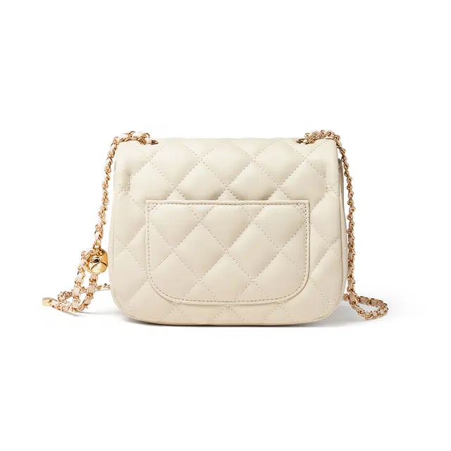 Red Dragonfly Quilted Leather Bag