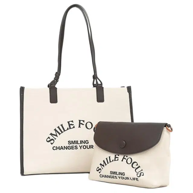 SMILE FOCUS PU Tote